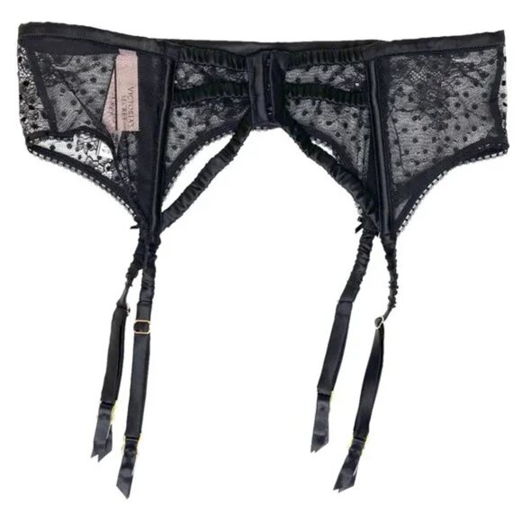 Victoria's Secret Dream Angels Luxe Sheer Lace Garter Belt NWT - Picture 3 of 8